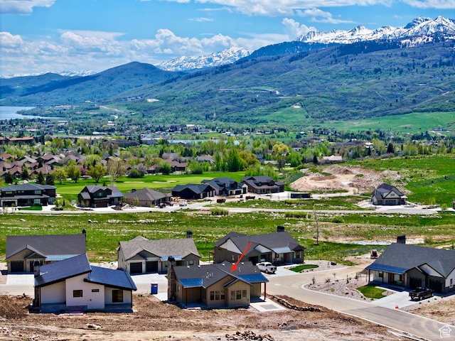 4778 Paddleford Dr Unit 227, Eden, UT 84310 - aerial view of residential area with a mountain backdrop