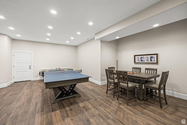 14234 S Canyon Vine Cv E, Draper, UT 84020 - game room with dark hardwood / wood-style flooring