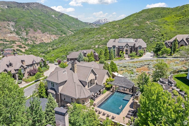 14234 S Canyon Vine Cv E, Draper, UT 84020 - bird's eye view with a mountain view