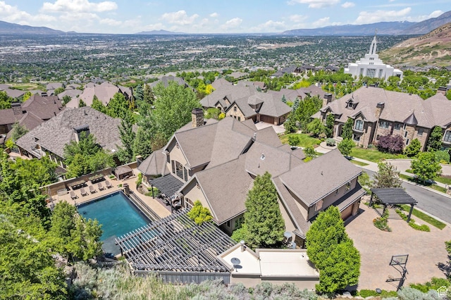 14234 S Canyon Vine Cv E, Draper, UT 84020 - drone / aerial view featuring a mountain view