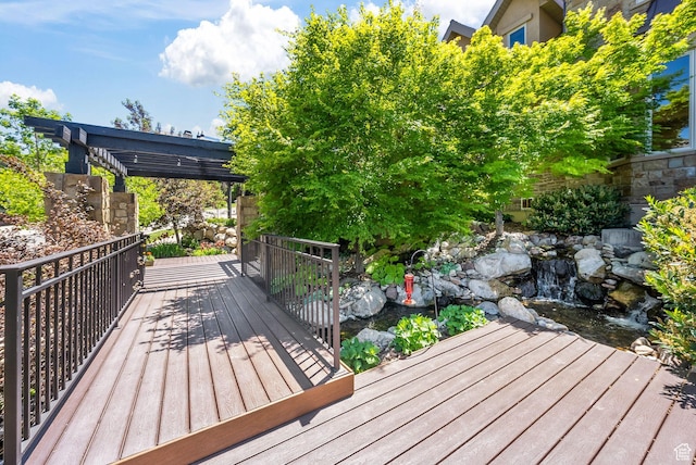14234 S Canyon Vine Cv E, Draper, UT 84020 - view of wooden terrace