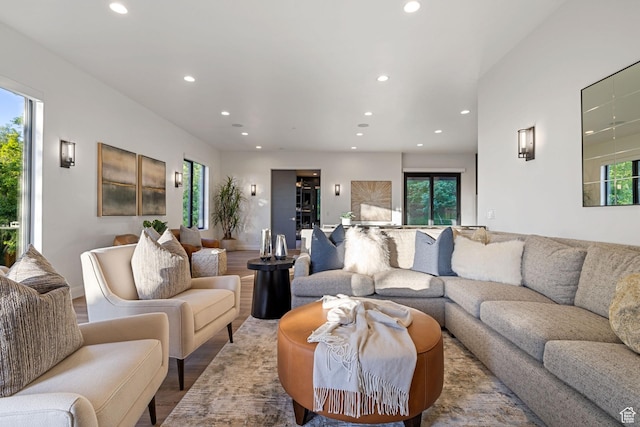 940 S N View Cir Unit 12, Woodland Hills, UT 84653 - living room featuring hardwood / wood-style flooring and a healthy amount of sunlight