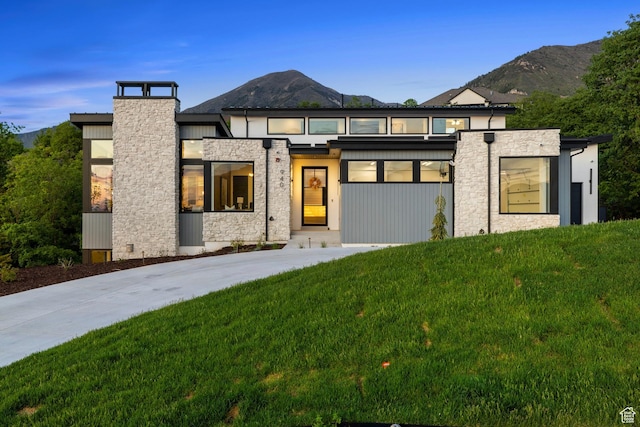 940 S N View Cir Unit 12, Woodland Hills, UT 84653 - view of front of property with a mountain view and a front yard
