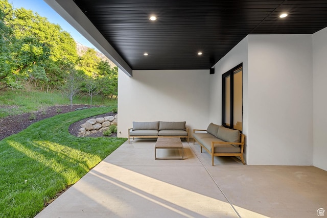 940 S N View Cir Unit 12, Woodland Hills, UT 84653 - view of patio / terrace with outdoor lounge area