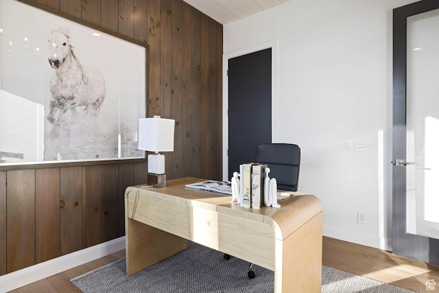 940 S N View Cir Unit 12, Woodland Hills, UT 84653 - office with wood finished floors and wood walls