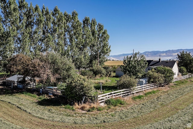 1090 S 2400 W, Lewiston, UT 84320 - view of yard with a mountain view, fence, and a rural view