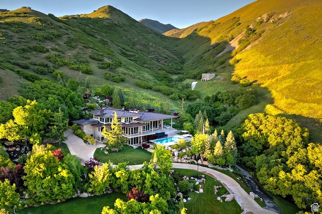 1559 E Tomahawk Dr N, Salt Lake City, UT 84103 - drone / aerial view featuring a mountain view