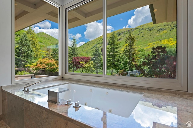1559 E Tomahawk Dr N, Salt Lake City, UT 84103 - bathroom featuring a mountain view