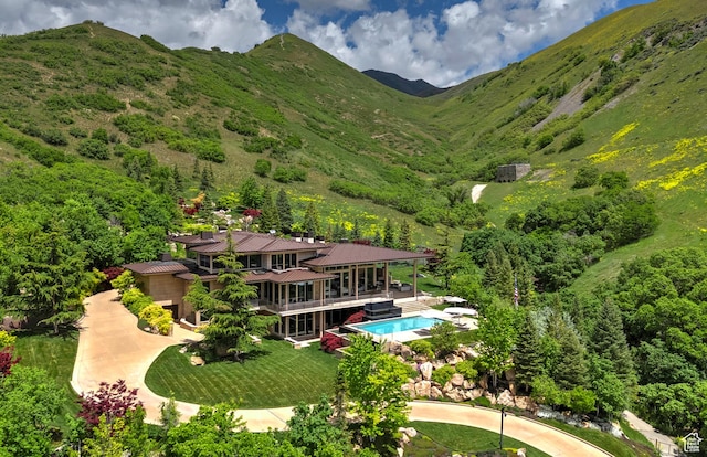 1559 E Tomahawk Dr N, Salt Lake City, UT 84103 - aerial view featuring a mountain view