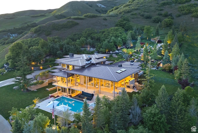 1559 E Tomahawk Dr N, Salt Lake City, UT 84103 - aerial view featuring a mountain view