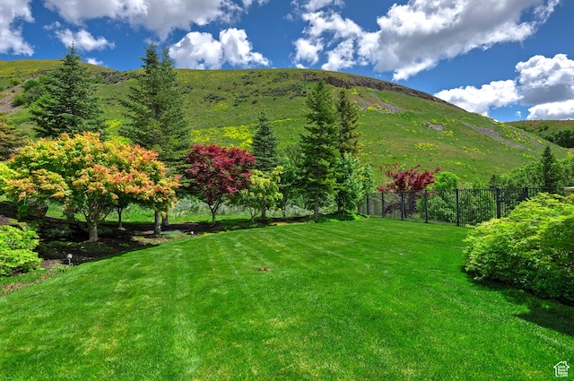 1559 E Tomahawk Dr N, Salt Lake City, UT 84103 - view of yard featuring a mountain view