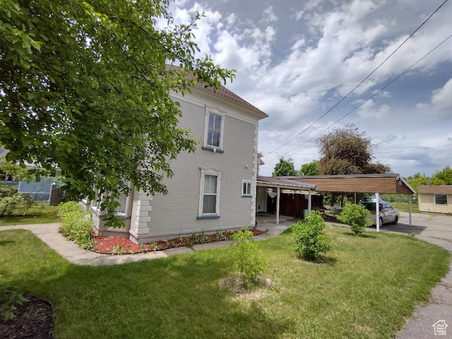157 W 500 S, Logan, UT 84321 - view of property exterior featuring a lawn
