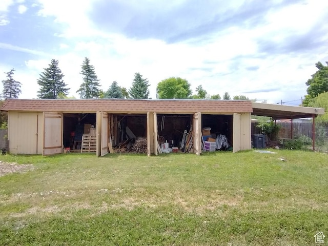 157 W 500 S, Logan, UT 84321 - view of outdoor structure with a yard