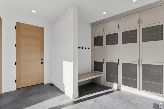 7702 N Fire Ring Glade, Park City, UT 84098 - mudroom with dark tile patterned floors