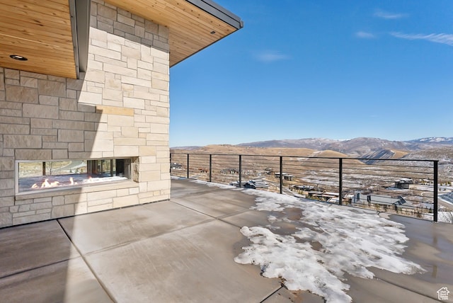 7702 N Fire Ring Glade, Park City, UT 84098 - snow covered patio with a mountain view