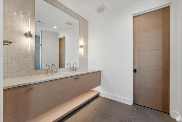 7702 N Fire Ring Glade, Park City, UT 84098 - bathroom featuring tile patterned floors and vanity