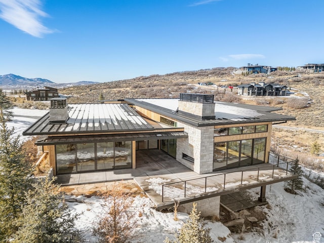 7702 N Fire Ring Glade, Park City, UT 84098 - exterior space with a mountain view and a balcony