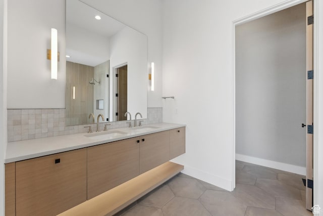 7702 N Fire Ring Glade, Park City, UT 84098 - bathroom with vanity and tile patterned floors