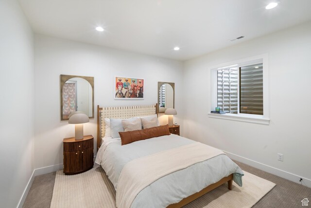 2984 N 1080 W, Lehi, UT 84043 - carpeted bedroom with baseboards, visible vents, and recessed lighting