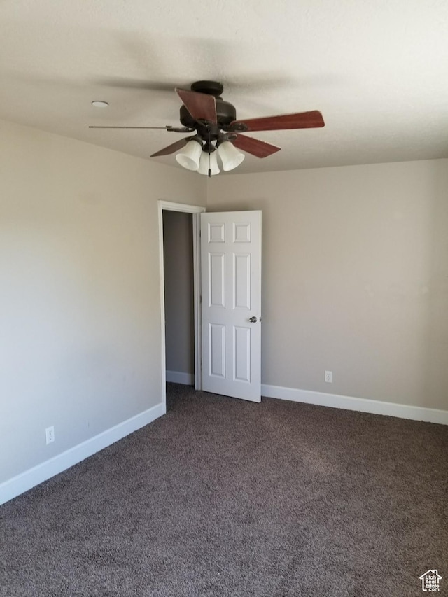 818 S 50 E, Vernal, UT 84078 - carpeted spare room featuring ceiling fan