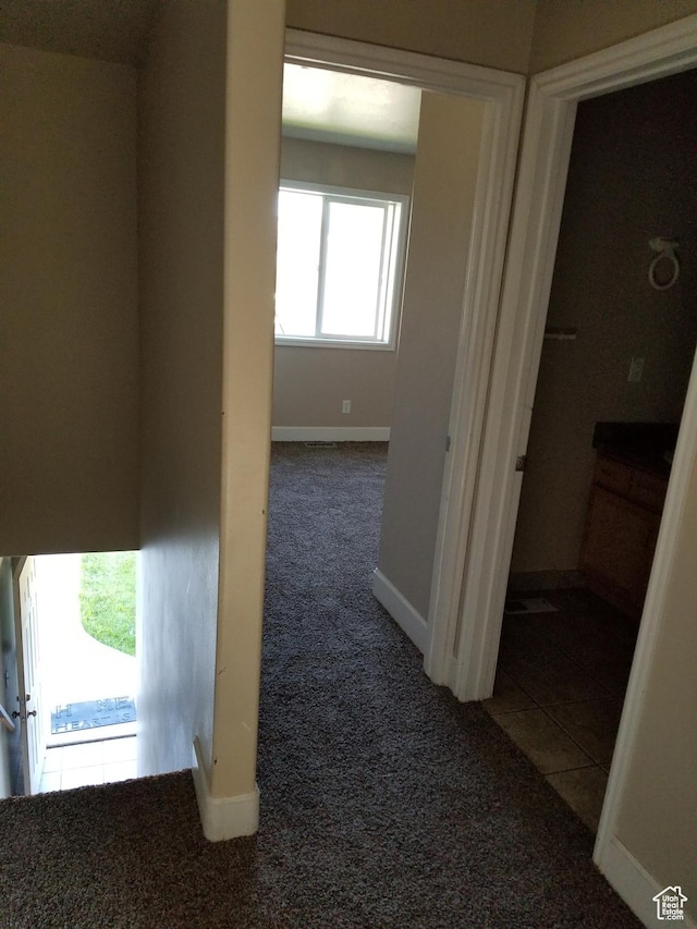 818 S 50 E, Vernal, UT 84078 - hallway with dark colored carpet