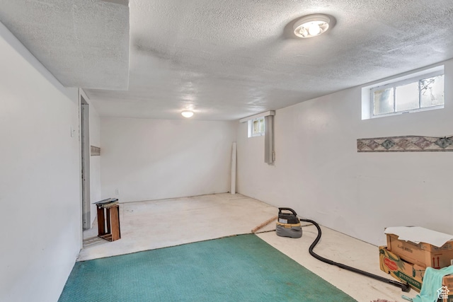 1790 W Sugar Factory Rd, West Jordan, UT 84088 - basement with carpet flooring and a textured ceiling