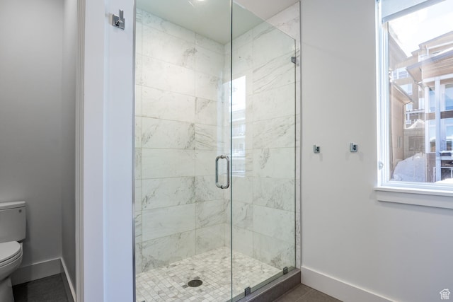 2752 W High Rd Unit 1501, Park City, UT 84098 - bathroom featuring tile floors, an enclosed shower, and toilet