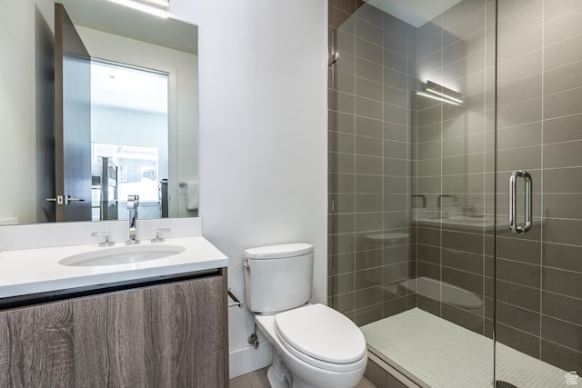 2752 W High Rd Unit 1501, Park City, UT 84098 - bathroom with walk in shower, toilet, and vanity