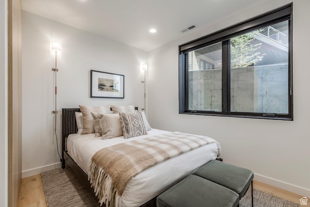 1063 Lowell Ave Unit 1, Park City, UT 84060 - bedroom with light wood-style flooring and recessed lighting