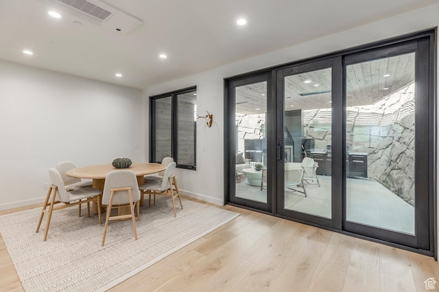 1063 Lowell Ave Unit 1, Park City, UT 84060 - dining room featuring wood finished floors and recessed lighting