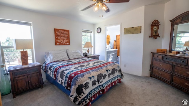 33432 W 8000 S, Duchesne, UT 84021 - bedroom with light carpet and ceiling fan