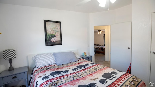 33432 W 8000 S, Duchesne, UT 84021 - bedroom featuring light colored carpet and a ceiling fan