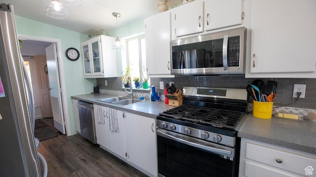 33432 W 8000 S, Duchesne, UT 84021 - kitchen with stainless steel appliances, tasteful backsplash, and white cabinets