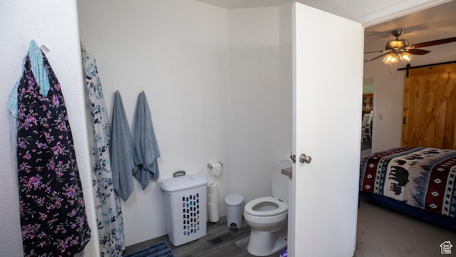 33432 W 8000 S, Duchesne, UT 84021 - full bathroom with toilet and a ceiling fan