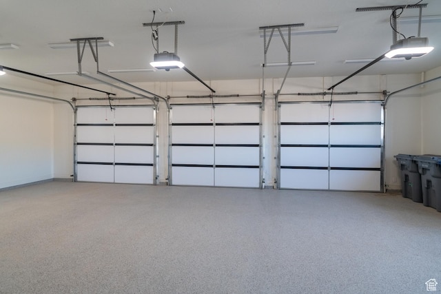 5366 S Cyan Ln, St George, UT 84790 - garage featuring a garage door opener