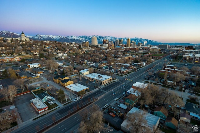 439 N 268 W Unit 4-18, Salt Lake City, UT 84103 - aerial view at dusk of a mountain view and a city view