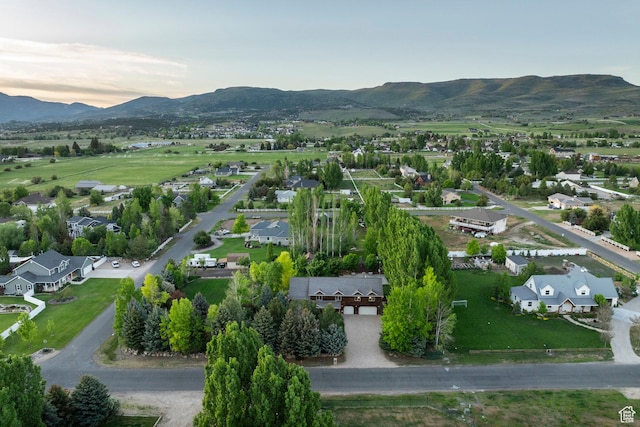 3383 Wild Mare Way, Heber City, UT 84032 - aerial view of residential area featuring a mountain backdrop
