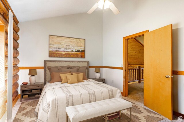 3383 Wild Mare Way, Heber City, UT 84032 - bedroom featuring lofted ceiling and carpet