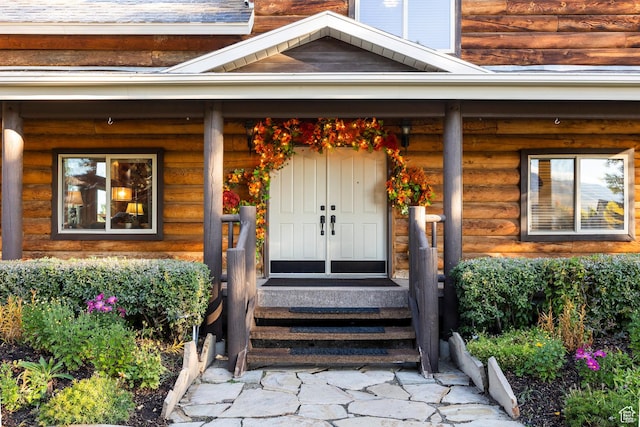 3383 Wild Mare Way, Heber City, UT 84032 - doorway to property with covered porch