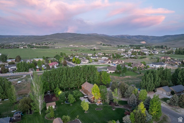 3383 Wild Mare Way, Heber City, UT 84032 - aerial overview of property's location featuring a mountain backdrop