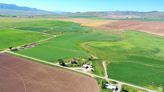 1592 W 6700 N, Preston, ID 83263 - bird's eye view with a rural view and a mountain view