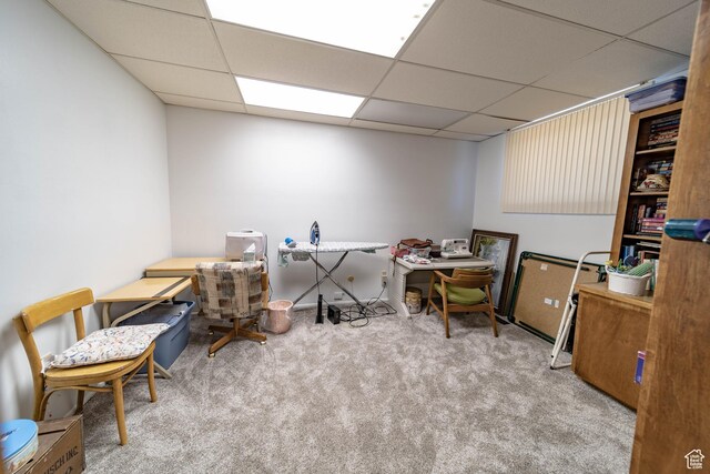 2317 N Hillside Dr, Wellington, UT 84542 - carpeted office space featuring a drop ceiling