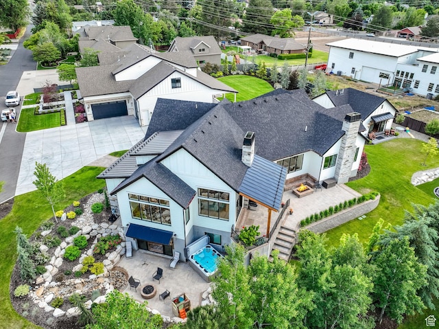 8122 S Willow Creek Cv, Cottonwood Heights, UT 84093 - drone / aerial view