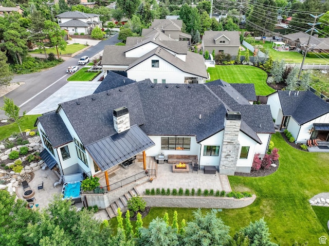 8122 S Willow Creek Cv, Cottonwood Heights, UT 84093 - birds eye view of property