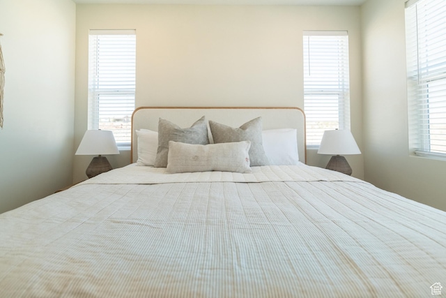 bedroom featuring multiple windows