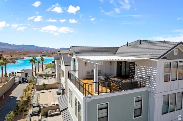 5466 S Persian Ln, St George, UT 84790 - rear view of house with a water and mountain view