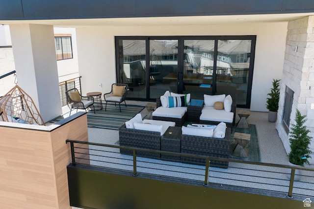 5355 S Cyan Ln, St George, UT 84790 - view of patio / terrace with an outdoor hangout area