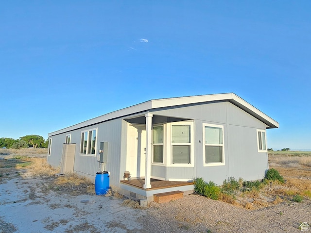 view of front of home