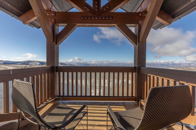 10454 E Forest Creek Rd, Kamas, UT 84036 - wooden deck featuring a mountain view