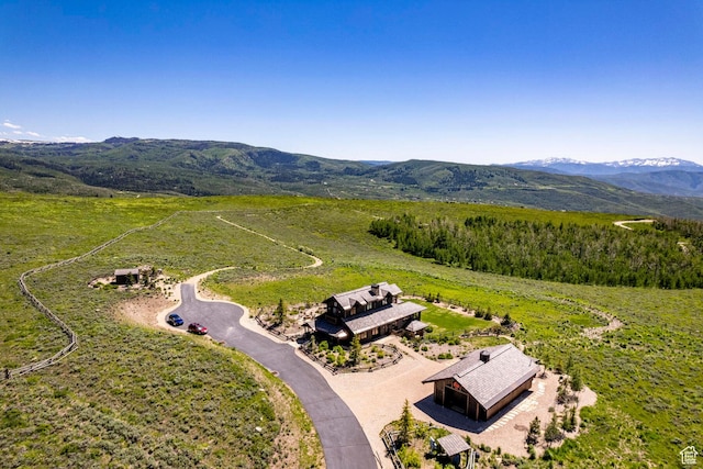 10454 E Forest Creek Rd, Kamas, UT 84036 - bird's eye view featuring a mountain view and a rural view